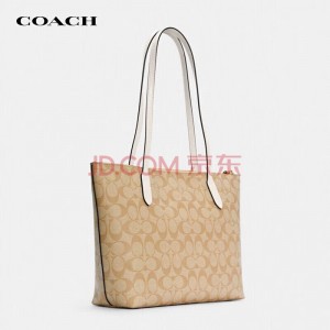 蔻驰（COACH）奢侈品TOTE女包送女友单肩拉链托特包